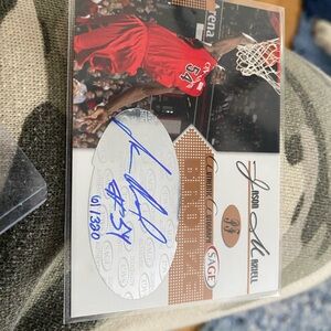 Sage Bronze Numbered Autographed Trading Card